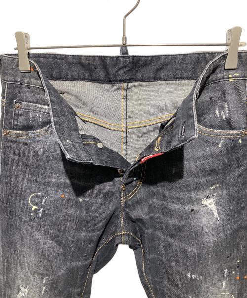 DSQUARED2（ディースクエアード）DSQUARED2 (ディースクエアード) ダメージ加工デニムパンツ/COOL GUY JEAN ブラック サイズ:46の古着・服飾アイテム