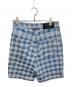 AMI Alexandre Mattiussi (アミアレクサンドルマテュッシ) チェックハーフデニムパンツ インディゴ サイズ:27 未使用品：13000円