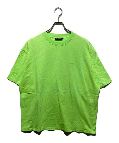 BALENCIAGA（バレンシアガ）BALENCIAGA (バレンシアガ) 18AW EGO OVERSIZED T-SHIRT グリーン サイズ:XSの古着・服飾アイテム