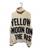 JIL SANDERジルサンダー）の古着「YELLOW MOON ON THE RISE ニット」｜ホワイト