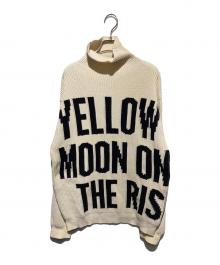 JIL SANDER（ジルサンダー）の古着「YELLOW MOON ON THE RISE ニット」｜ホワイト