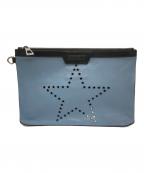 JIMMY CHOOジミーチュウ）の古着「スターパンチングクラッチバッグ」｜ブルー