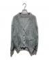 MAISON SPECIAL（メゾンスペシャル）の古着「Tulle Layered Low Gauge Reversible Knit Cardigan」｜グレー