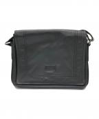 BALLYバリー）の古着「レザーフラップショルダーバッグ」｜ブラック