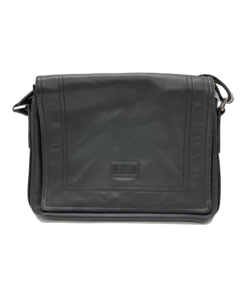 BALLY（バリー）BALLY (バリー) レザーフラップショルダーバッグ ブラックの古着・服飾アイテム