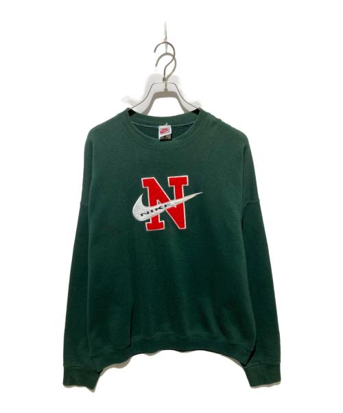 NIKE（ナイキ）NIKE (ナイキ) 90s USA製 ロゴ刺繍スウェット グリーン サイズ:XXXLの古着・服飾アイテム