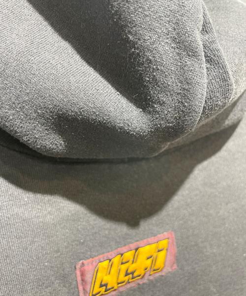 hi-fi mfg（ハイファイ・エムエフジー）hi-fi mfg (ハイファイ・エムエフジー) 90s プリントフーディ オールドスケート ブラック サイズ:XLの古着・服飾アイテム