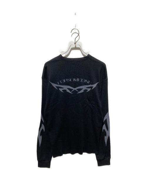 FORSOMEONE（フォーサムワン）FORSOMEONE (フォーサムワン) ヘンリーネックカットソー/F-FLAME THERMAL LT ブラック サイズ:50の古着・服飾アイテム