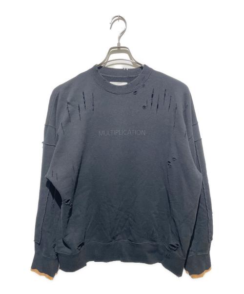 stein（シュタイン）stein (シュタイン) OVERSIZED REBUILD SWEAT LS ブラック サイズ:Sの古着・服飾アイテム
