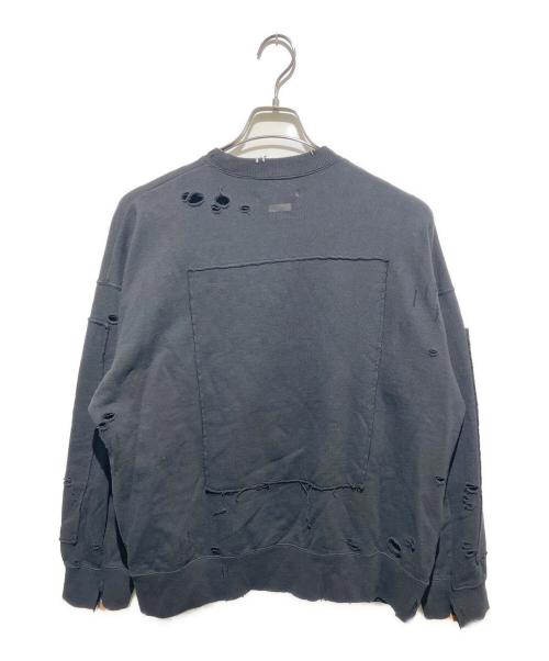 stein（シュタイン）stein (シュタイン) OVERSIZED REBUILD SWEAT LS ブラック サイズ:Sの古着・服飾アイテム