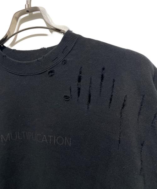 stein（シュタイン）stein (シュタイン) OVERSIZED REBUILD SWEAT LS ブラック サイズ:Sの古着・服飾アイテム