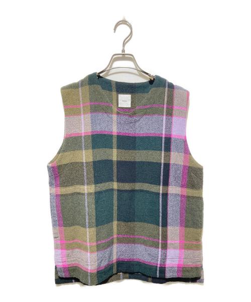 ts(s)（ティーエスエス）ts(s) (ティーエスエス) タータンチェックベスト グリーン サイズ:1の古着・服飾アイテム