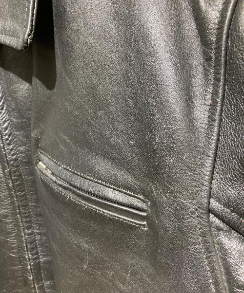 EEZAN（イーザン）EEZAN (イーザン) レザージャケット ブラック サイズ:42の古着・服飾アイテム
