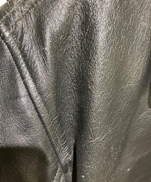 EEZAN（イーザン）EEZAN (イーザン) レザージャケット ブラック サイズ:42の古着・服飾アイテム