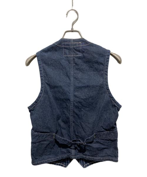 SUGAR CANE（シュガーケーン）SUGAR CANE (シュガーケーン) 9oz ウォバッシュストライプ ワーク ベスト インディゴ サイズ:36の古着・服飾アイテム