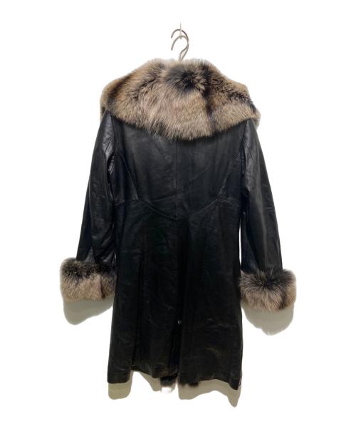 VERA PELLE（ベラペレ）VERA PELLE (ベラペレ) レザーファーコート ブラック サイズ:42の古着・服飾アイテム