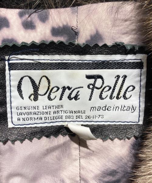 VERA PELLE（ベラペレ）VERA PELLE (ベラペレ) レザーファーコート ブラック サイズ:42の古着・服飾アイテム