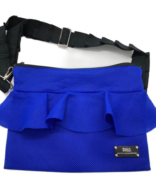 gMbD（ジーエムビーディー）gMbD (ジーエムビーディー) メッシュフリルショルダーバッグ ブルーの古着・服飾アイテム