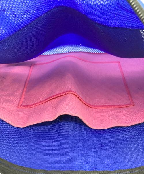 gMbD（ジーエムビーディー）gMbD (ジーエムビーディー) メッシュフリルショルダーバッグ ブルーの古着・服飾アイテム