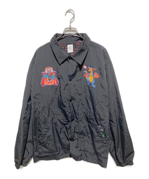 graniph（グラニフ）graniph (グラニフ) ドラゴンクエスト (ドラゴンクエスト) 竜王・シドー・ゾーマ刺繍の魔王コーチジャケット ブラック サイズ:Mの古着・服飾アイテム