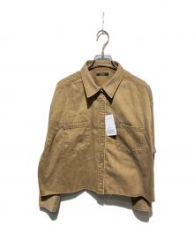 JOURNAL STANDARD（ジャーナルスタンダード）の古着「ライトオンスデニムクロップドシャツ」｜ブラウン