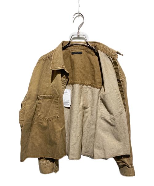 JOURNAL STANDARD（ジャーナルスタンダード）JOURNAL STANDARD (ジャーナルスタンダード) ライトオンスデニムクロップドシャツ ブラウン サイズ:FREE 未使用品の古着・服飾アイテム