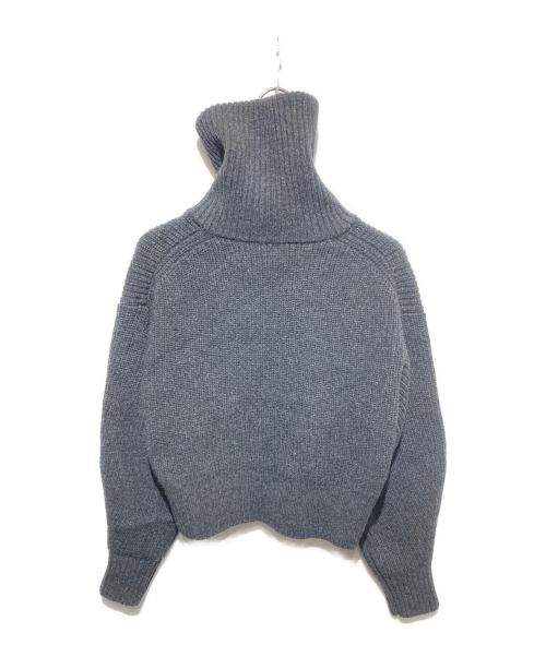 NKNIT（エヌニット）NKNIT (エヌニット) 24AW zipper double collar KNIT グレー サイズ:不明の古着・服飾アイテム