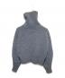 NKNIT (エヌニット) 24AW zipper double collar KNIT グレー サイズ:不明：10000円