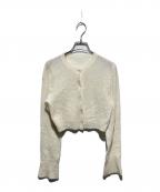 kiyknowsキイノウズ）の古着「アルパカブレンドニットカーディガン」｜ホワイト