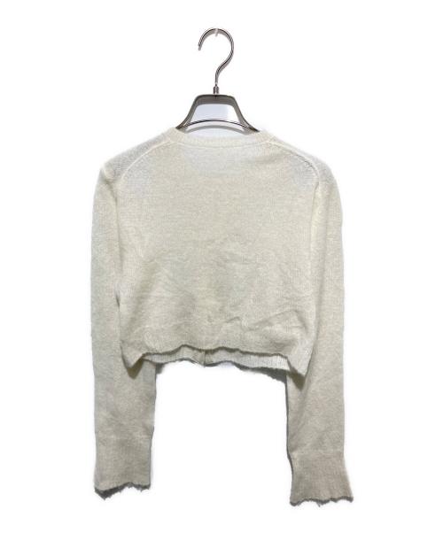 kiyknows（キイノウズ）kiyknows (キイノウズ) アルパカブレンドニットカーディガン ホワイト サイズ:不明の古着・服飾アイテム
