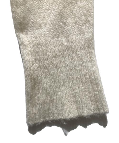 kiyknows（キイノウズ）kiyknows (キイノウズ) アルパカブレンドニットカーディガン ホワイト サイズ:不明の古着・服飾アイテム