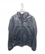 NARVIKナルヴィック）の古着「レザーパーカージャケット」｜ブラック