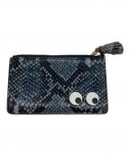 ANYA HINDMARCHアニヤ・ハインドマーチ）の古着「カードケース」｜ブルー