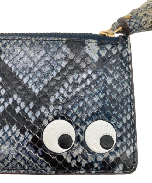 ANYA HINDMARCH（アニヤ・ハインドマーチ）ANYA HINDMARCH (アニヤ・ハインドマーチ) カードケース ブルーの古着・服飾アイテム