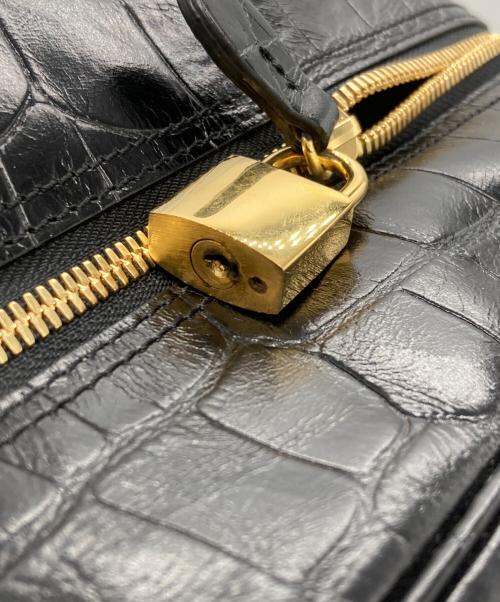 J&M DAVIDSON（ジェイ＆エム デヴィッドソン）J&M DAVIDSON (ジェイ＆エム デヴィッドソン) クロコ型押しトートバッグの古着・服飾アイテム