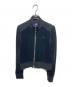 BURBERRY BLUE LABEL（バーバリーロンドンブルーレーベル）の古着「ベロアトラックジャケット」｜ブラック
