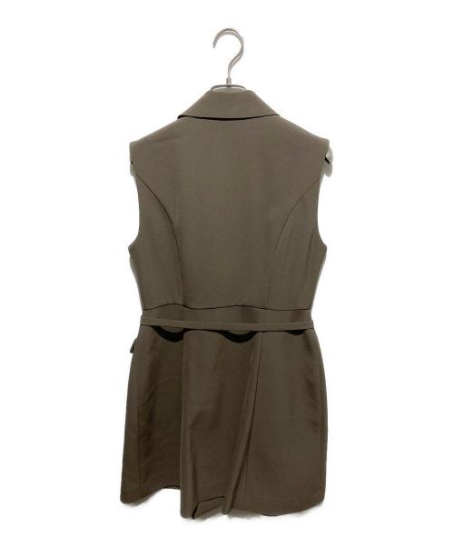 anuans（アニュアンス）anuans (アニュアンス) テーラードジレワンピース ブラウン サイズ:M 未使用品の古着・服飾アイテム