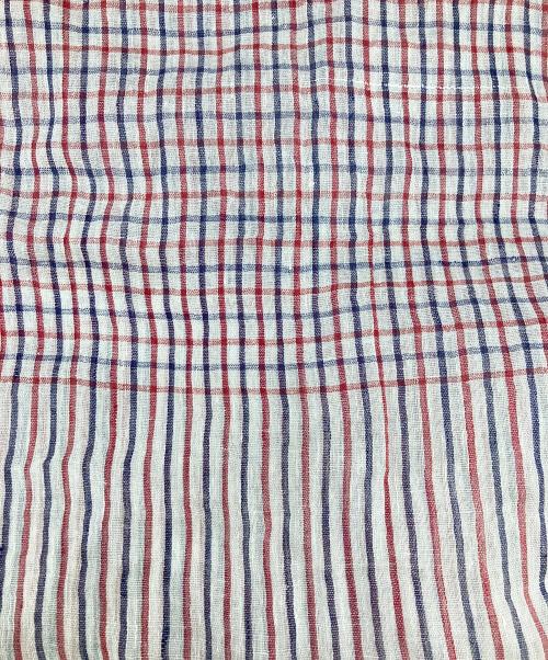 45rpm（45アールピーエム）45rpm (45アールピーエム) チェックストール レッドの古着・服飾アイテム