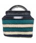 MARNI（マルニ）の古着「ニットクロシェットバック」｜グリーン×ネイビー×アイボリー