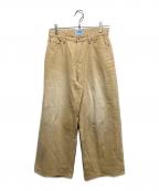 SERGE de bleuサージ デ ブルー）の古着「デニムパンツ/KHUFU(クフ) 3」｜ベージュ