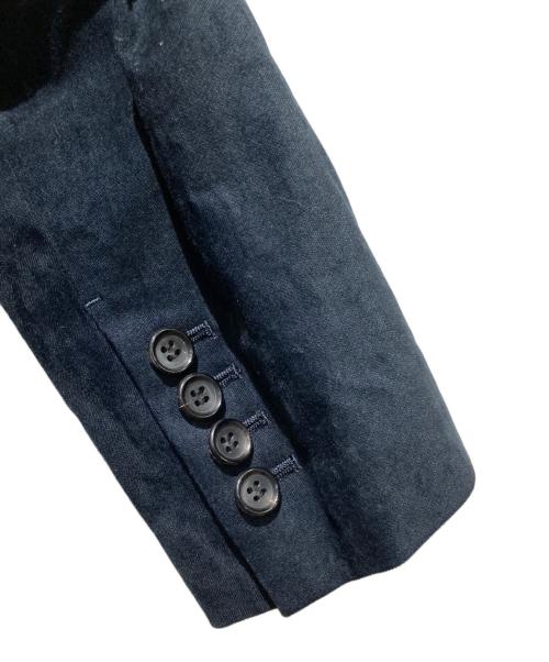 DES PRES（デ プレ）DES PRES (デ プレ) 24AW コットンレーヨンベルベット ダブルブレストジャケット ネイビー サイズ:FREEの古着・服飾アイテム