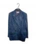 DES PRES（デ プレ）の古着「24AW コットンレーヨンベルベット ダブルブレストジャケット」｜ネイビー
