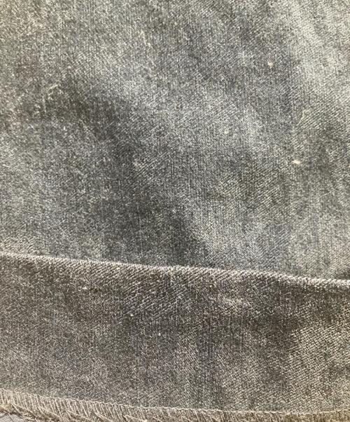 DES PRES（デ プレ）DES PRES (デ プレ) コットンレーヨンベルベット クロップドワイドパンツ ネイビー サイズ:36の古着・服飾アイテム