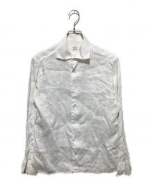 BORRIELLO（ボリエッロ）の古着「リネンカッタウェイシャツ」｜ホワイト