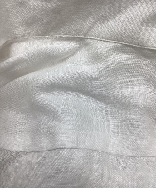 BORRIELLO（ボリエッロ）BORRIELLO (ボリエッロ) リネンカッタウェイシャツ ホワイト サイズ:16/41の古着・服飾アイテム