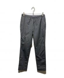 STEVEN ALAN（スティーブンアラン）の古着「MONO CHECK SUPER BAGGY TAPERED/パンツ」｜グレー