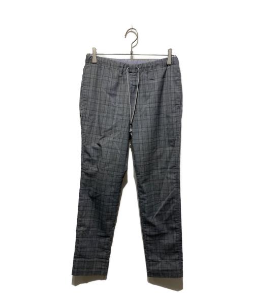 STEVEN ALAN（スティーブンアラン）STEVEN ALAN (スティーブンアラン) MONO CHECK SUPER BAGGY TAPERED/パンツ グレー サイズ:Sの古着・服飾アイテム