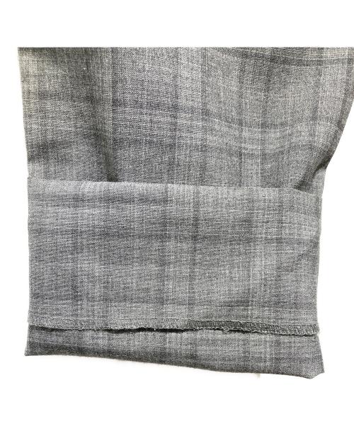 STEVEN ALAN（スティーブンアラン）STEVEN ALAN (スティーブンアラン) MONO CHECK SUPER BAGGY TAPERED/パンツ グレー サイズ:Sの古着・服飾アイテム