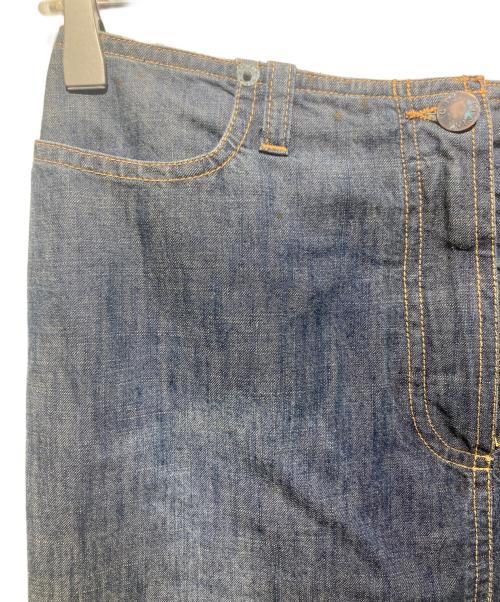 PLEIN SUD JEANS（プレインスッドジーンズ）PLEIN SUD JEANS (プレインスッドジーンズ) Y2K フランス製デニムデザインスカート インディゴ サイズ:36の古着・服飾アイテム