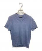 PRADAプラダ）の古着「VネックTシャツ」｜ネイビー